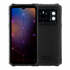  HOTWAV CYBER 13 Pro, 12 Go + 256 Go, téléphone robuste IP68/IP69K, 10 800 mAh, 6,6 pouces Android 13 UNISOC T619 Octa Core, réseau : 4G, NFC, OTG (tout noir)